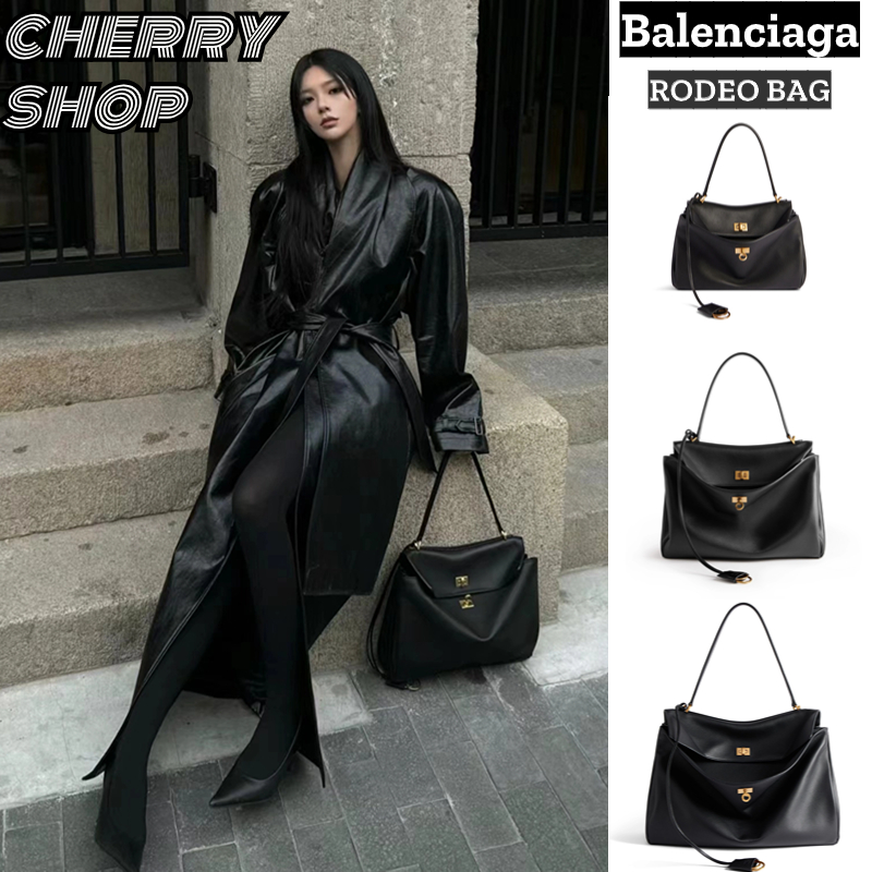 🍒บาเลนเซียก้า 100% Balenciaga RODEO Small/Medium/Large Tote🍒กระเป๋าถือสตรี