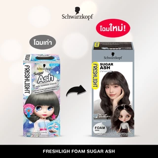 Schwarzkopf Freshlight Foam Color SUGAR ASH 1 pcs. ชวาร์สคอฟ เฟรชไลท์ โฟม โฟมเปลี่ยนสีผม สีน้ำตาลเทาเข้ม1กล่อง