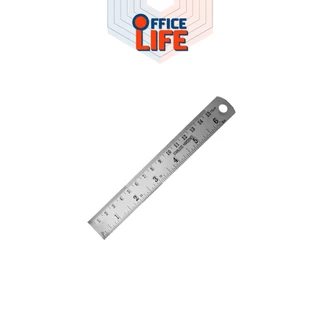Stainless Hardened ฟุตเหล็ก ไม้บรรทัดเหล็ก ขนาด 6 นิ้ว / 12 นิ้ว ( 1 ชิ้น )