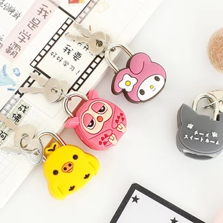 กุญแจล็อคกระเป๋า ลายน่ารัก แม่กุญแจลายการ์ตูนน่ารัก