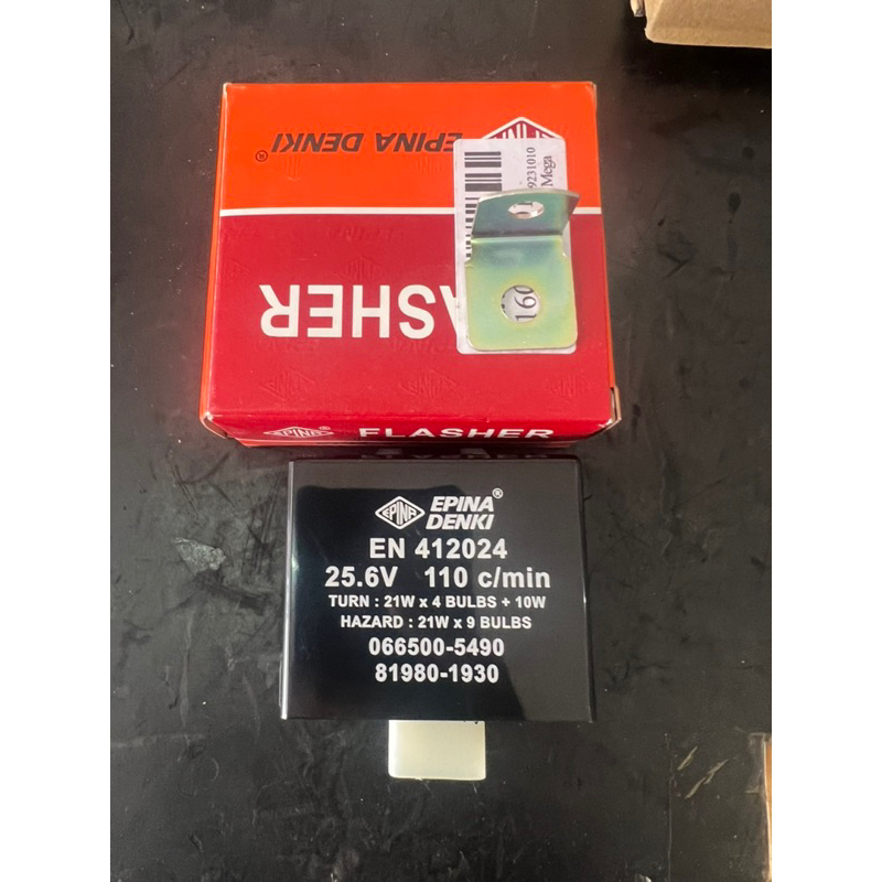 รีเลย์ไฟเลี้ยว/เฟรชเชอร์ไฟเลี้ยว Hino Mega, 24V 6ขา ปรับความเร็วได้ EPINA DENKI