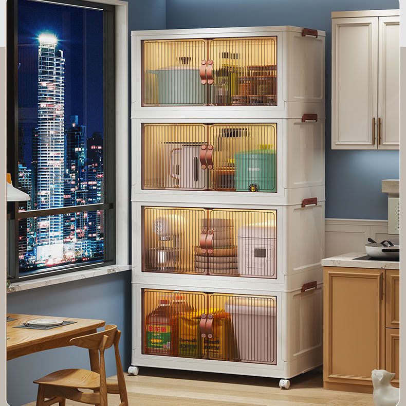 NeatBox ตู้เก็บของ 【25 ถึง 485 ลิตร】ลิ้นชักขนาดใหญ่ มีล้อเลื่อน พับเก็บได้ วางซ้อนได้สูง ความจุแบริ่ง 150KG วัสดุ PP หนา