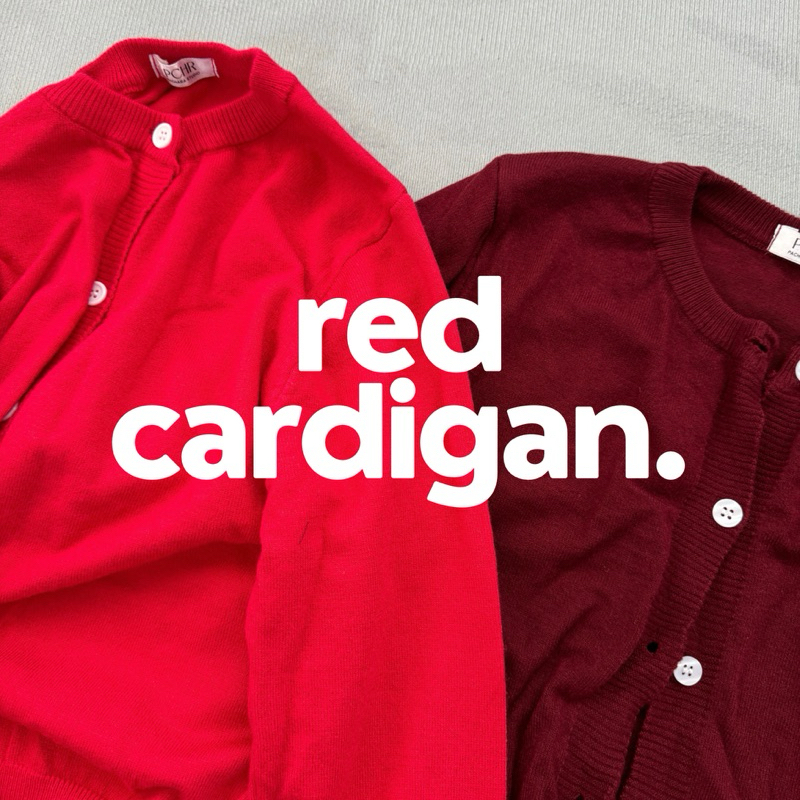 PACHARA - Red Scarlet Cardigan คาร์ดิแกนผ้านุ่ม