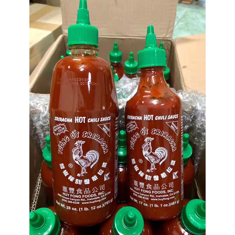 👩🏻‍🍳ซอสพริกคีโต  ซอสศรีราชาตราไก่ USA Huy Fong Sriracha   481g