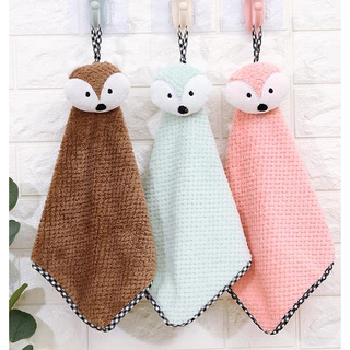ShopAt.Two[NP-7139] ผ้าเช็ดมือ ผ้าเช็ดมือแบบแขวน ผ้าเช็ดทำความสะอาดอนกประสงค์ พร้อมส่ง