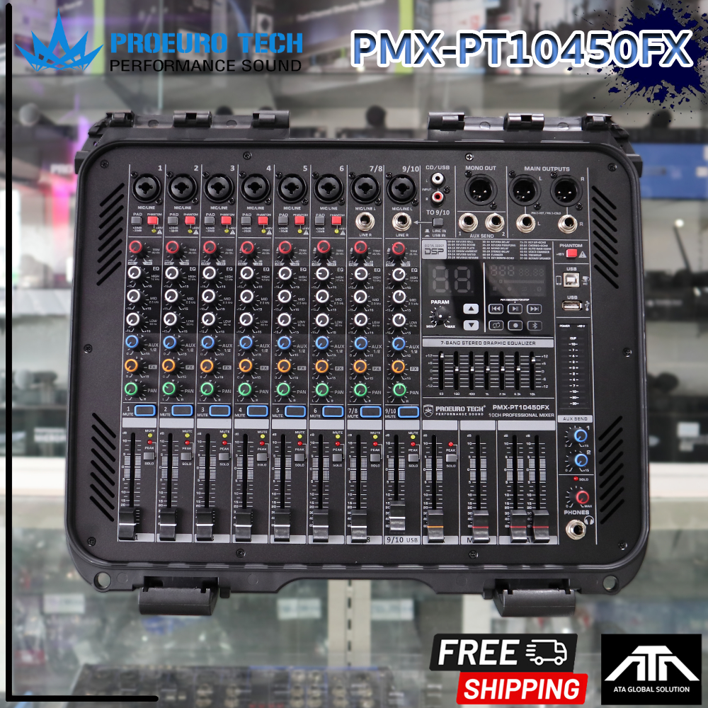 PROEUROTECH PMX-PT10450FX powermixer เพาเวอร์มิกเซอร์