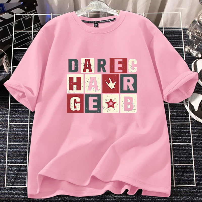 D707（พร้อมส่งจากไทย）เสื้อยืดแขนสั้ง ผ้านุ่มใส่สบายฯ มี7สีหลายสีเลือกได้ S-3XL