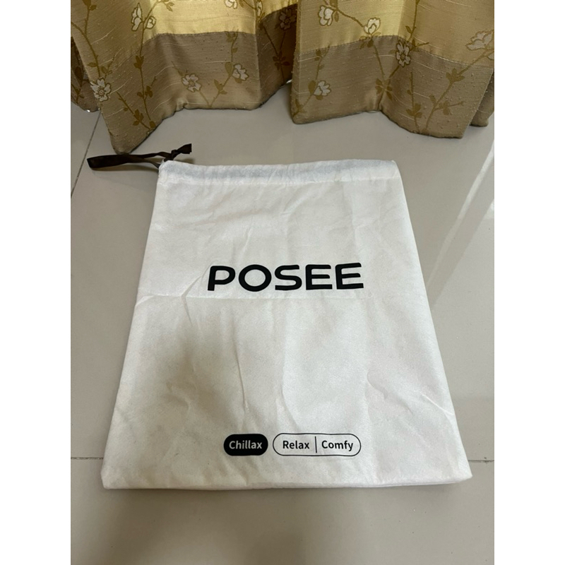 ถุงผ้า POSEE มีหูรูด สีขาว พร้อมส่ง!!!