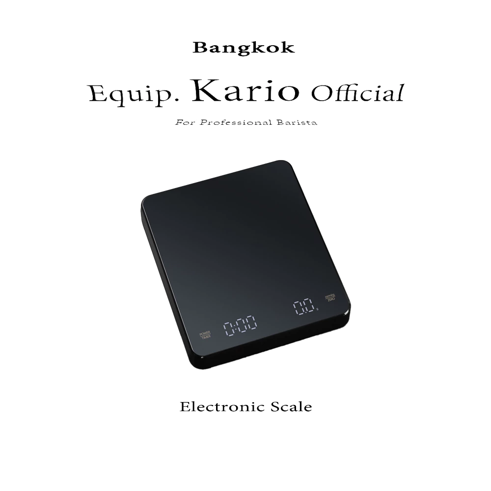พร้อมส่ง | เครื ่ องชั ่ งกาแฟดิจิตอล Espresso พร ้ อมตัวจับเวลา ( 1 ชิ ้ น , สีดํา )Smart Kitchen coffee Scale