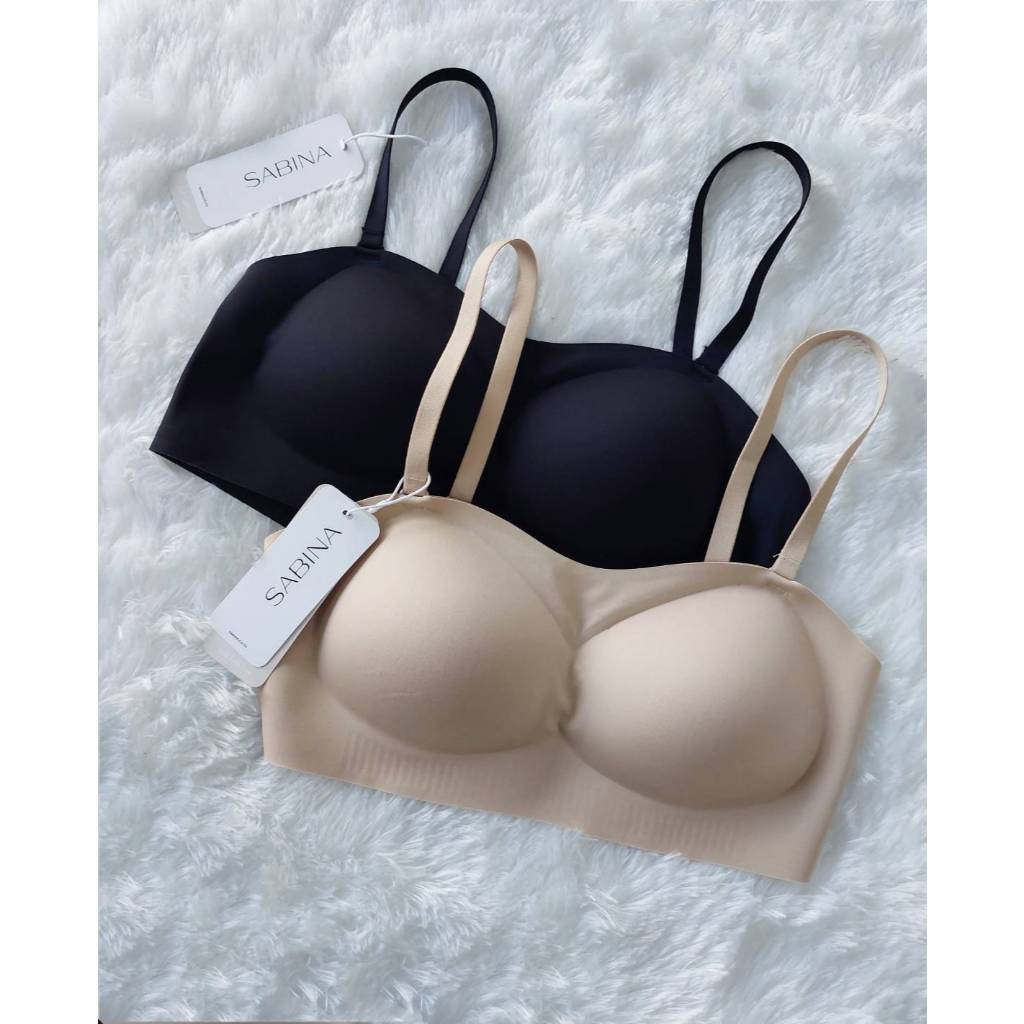 Sabina Soft Collection Level 2 เสื้อชั้นใน ไร้ตะเข็บ ไร้โครง รหัส NBK24001