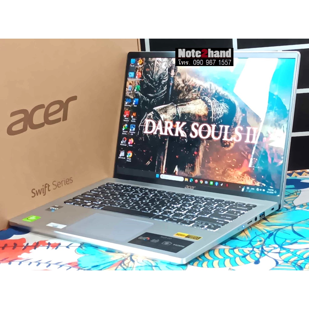 โน๊ตบุ๊คมือสอง ACER Core i5-13500H จอ14” OLED 2.8K+แรม16+NVMe512+การ์ด Iris+วินโดว์แท้+ประกันศูนย์