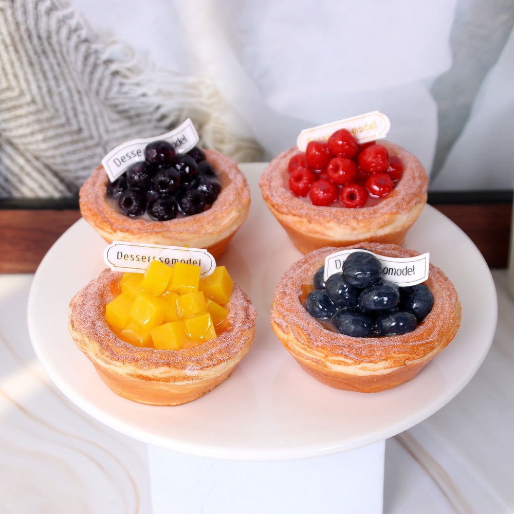 *ทาร์ตผลไม้ปลอม*ส่งจากไทย 4แบบ กว้าง 7.5cm.*5cm.