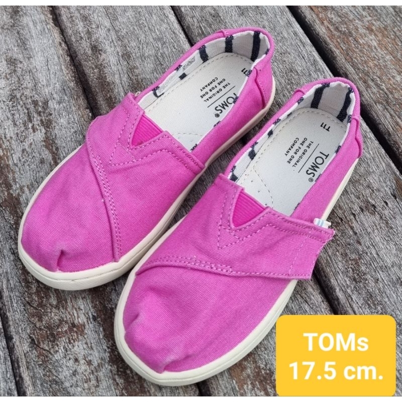 Used TOMs แท้ 100% รองเท้าเด็กมือสอง.17.5 cm. EU28.5