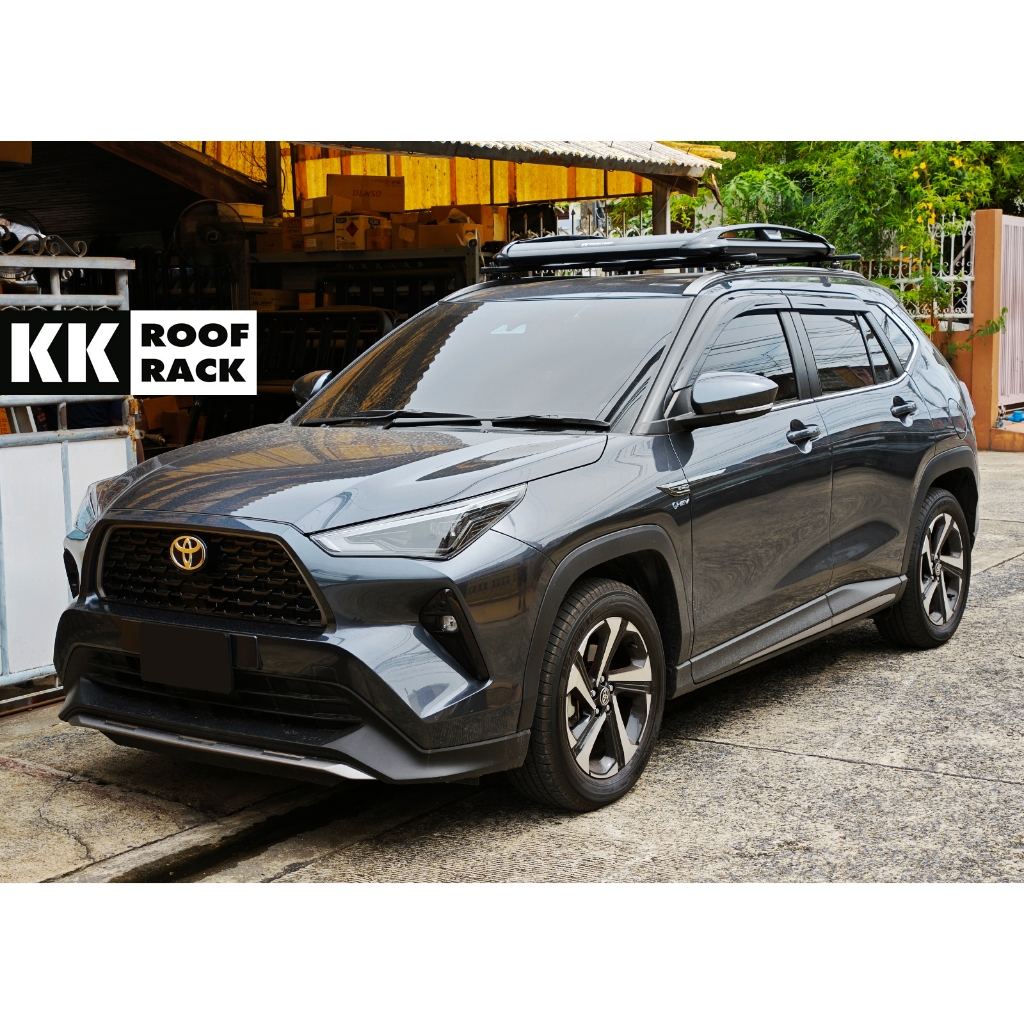แร็คหลังคา ถาดอลูมิเนียม Carryboy + KK Toyota Yaris Cross ไม่เจาะรถ ของใหม่ [FX-0M]