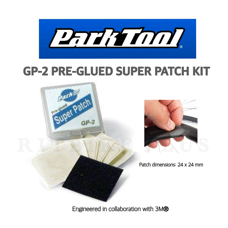 (รุ่นมีแพ็คเกจ) แผ่นปะยางใน PARKTOOL Tube Glueless Patches | self-adhesive GP-2