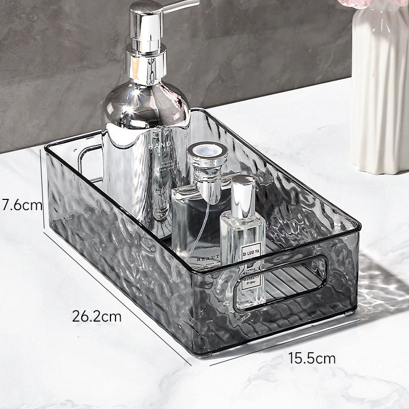 ส่งด่วน กล่องเก็บเครื่องสําอาง กล่องเก็บแบบใสแต่งหน้ากล่องเก็บความงาม ถาดใส่เครื่องสำอางซ้อนกันได้ - รูปที่ 5