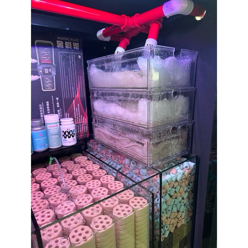 ชั้นลิ้นชักกรองอะคริลิคกรองตู้ปลา(1ชั้น)ป้องกันน้ำล้น ขนาด ยาว30cmกว้าง17cm สูง9.5cm อะคิลิคใส แข็งเเรง ทำความสะอาดง่าย