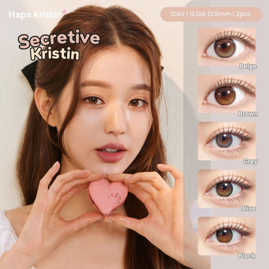 พร้อมส่ง | Hapa Kristin - Secretive Kristin Plus+ 1Day (2pcs) คอนแทคเลนส์รายวัน