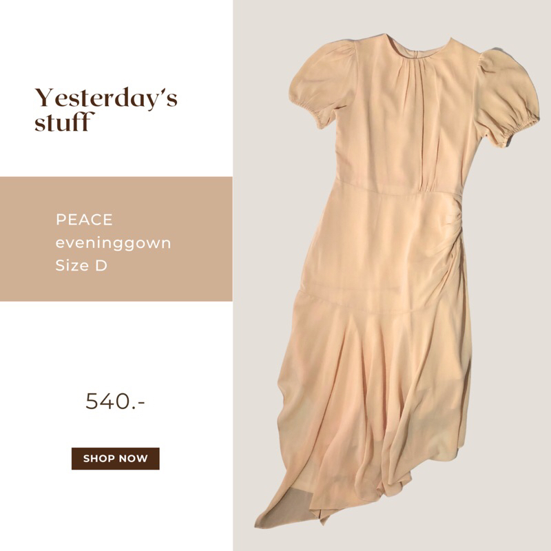 Yesterday’s stuff | Peace eveninggown lady’s eardrop dress