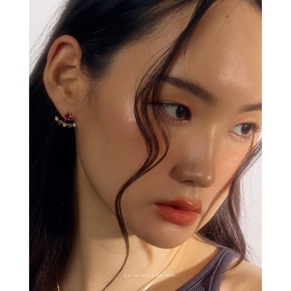Julys – snowflake earrings ราคา ถูกที่สุด ดีลบีเคเค แกลเลอรีภาพที่ 2