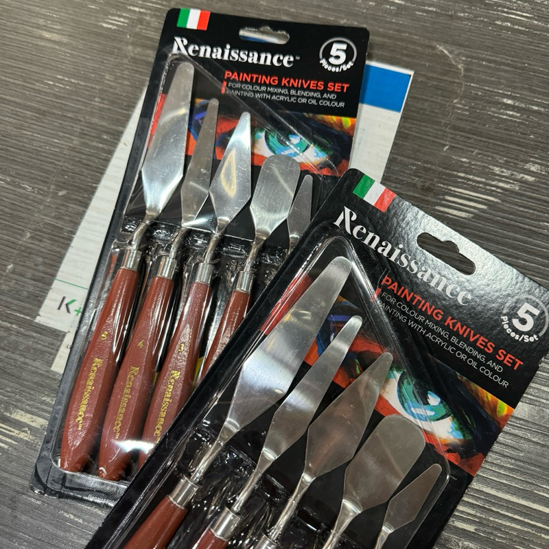 Renaissance Painting Knives Set 5 Pieces ชุดเกรียงระบายสี 5ชิ้น