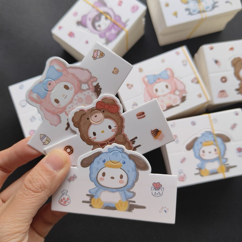 พร้อมส่งในไทย แป้นกระดาษ หัวกระดาษติดถุง 50 แผ่น ขนาด8x6เซน