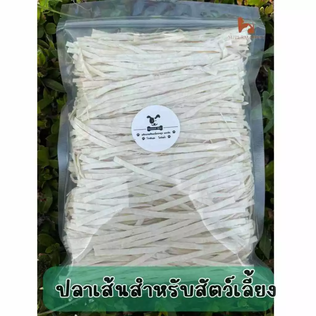 ทาโร่แมว ทาโร่หมา ปลาเส้นสัตว์เลี้ยง ปลาเส้นแมว ไม่ปรุงรส สำหรับสุนัข แมว ชูการ์ หนูแฮมเตอร์ 180 กรัม