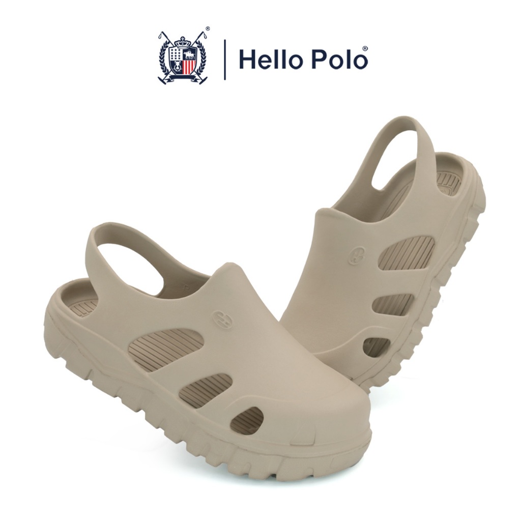 Hello Polo รุ่น HP8035 รองเท้าพื้นนิ่มแบบรัดส้น รองเท้าแตะแฟชั่น EVA กันน้ำกันลื
