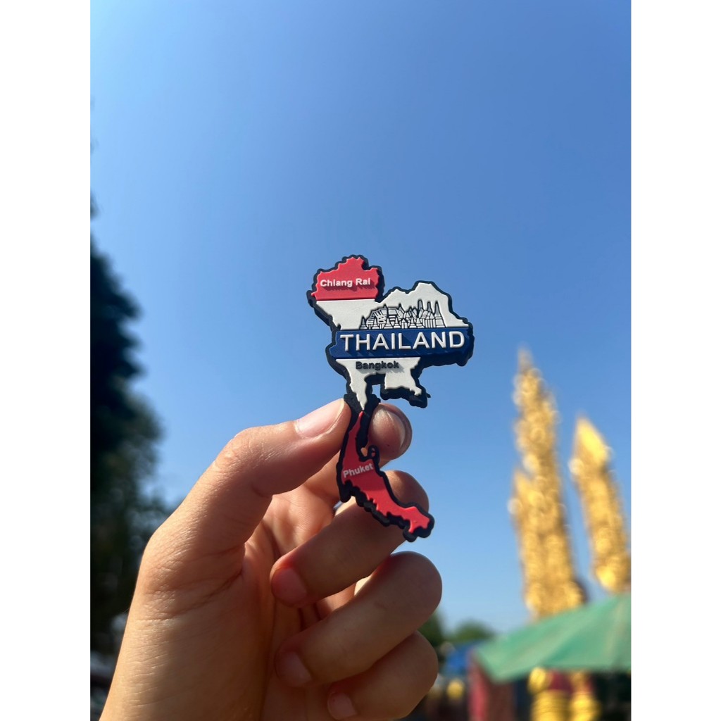 แม่เหล็กติดตู้เย็น แม็กเน็ตพลาสติก ประเทศต่างๆ magnet 🇹🇭🇱🇦🇲🇲