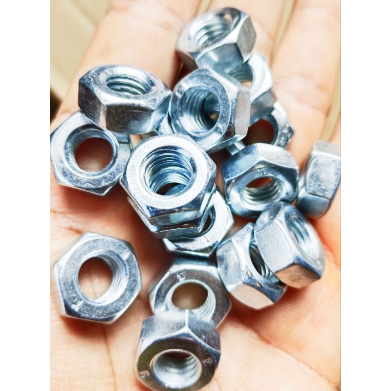 หัวนอตมิลดำชุบขาวM8,M10,M12,M14,M16