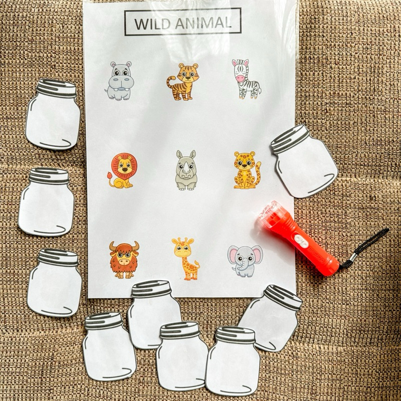 พร้อมส่ง🇹🇭 กิจกรรมส่งเสริมจินตนาการ🐛 Shadow Flashlight🔦 - รูปที่ 2