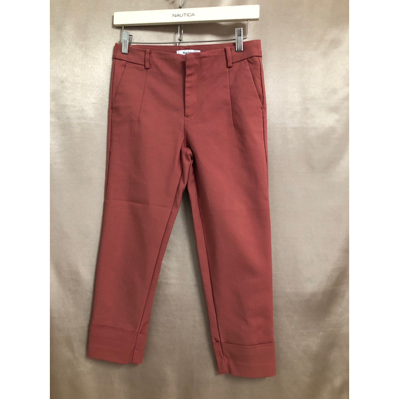 กางเกงใส่ทำงานสีส้มอิฐ Maristar มือ2 สภาพใหม่