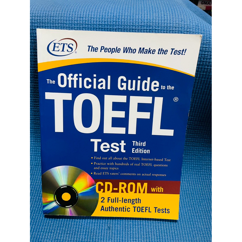 TOEFL ETS The Official Guide to the TOEFL test with DVD  third edition 💥ไม่มีเขียน มี cd