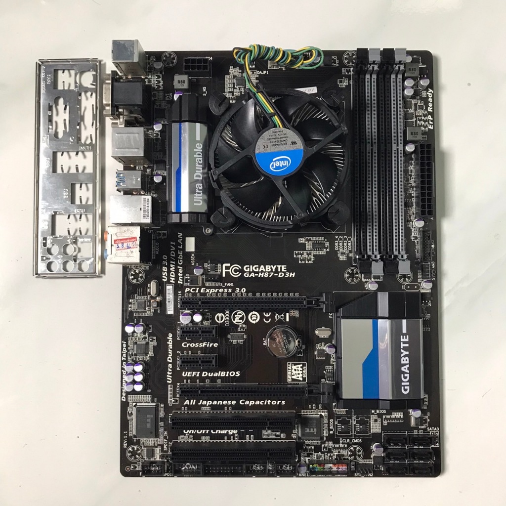 i5-4430 +เมนบอร์ด(1150)GIGABYTE GA-H87-D3H +ซิ้งค์พัดลม+ ฝาหลัง