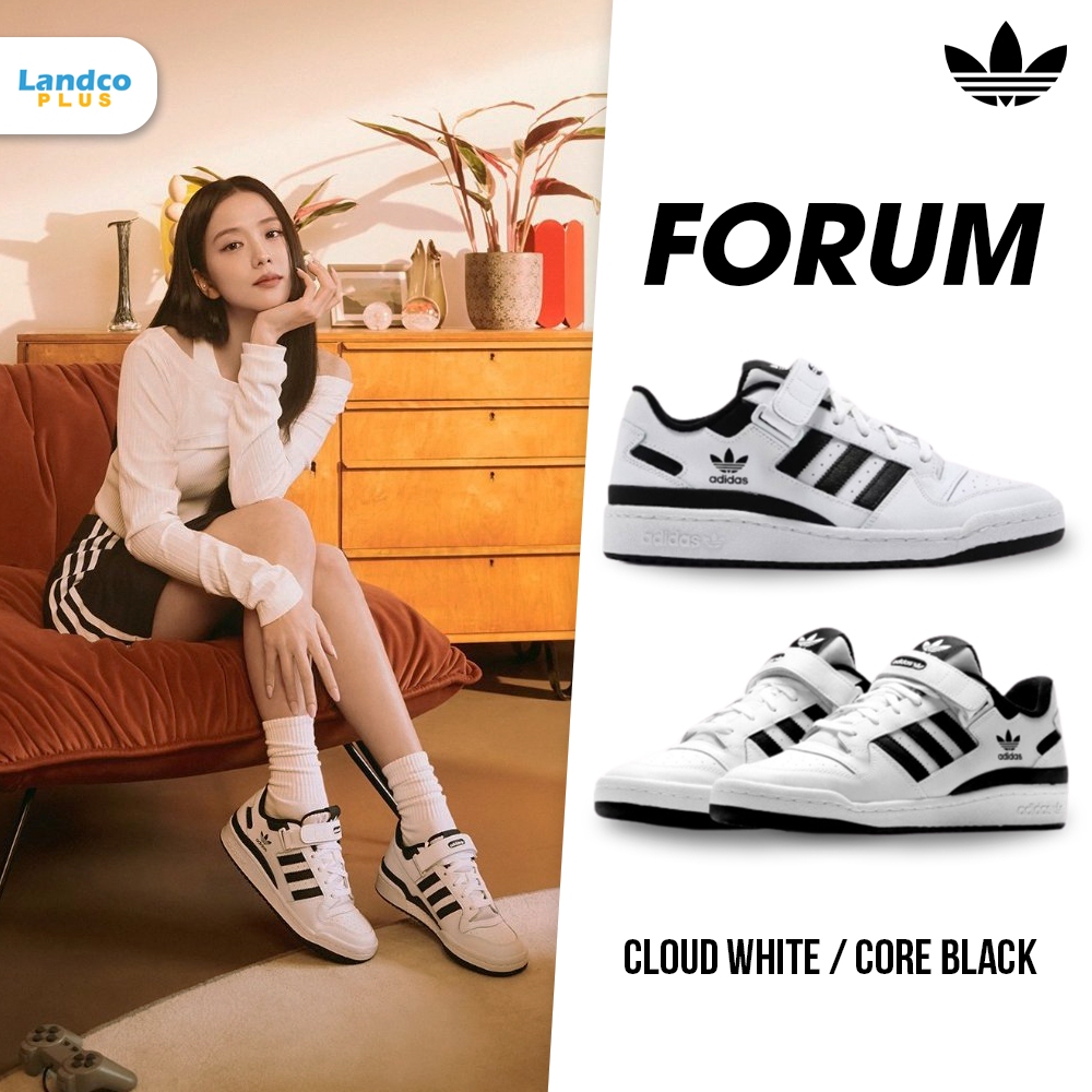 Adidas อาดิดาส รองเท้าผ้าใบ รองเท้าแฟชั่น OG M Forum Low White Black FY7757 (3600)