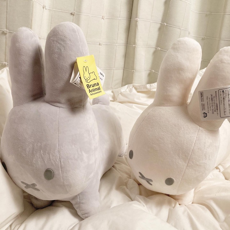 —( NEW 🌟) Miffy Plush Bruna Animal Extra Large Rabbit Vol.2 miffy ( Light Gray 🩶 ) ลิขสิทธิ์แท้ From Japan 🇯🇵