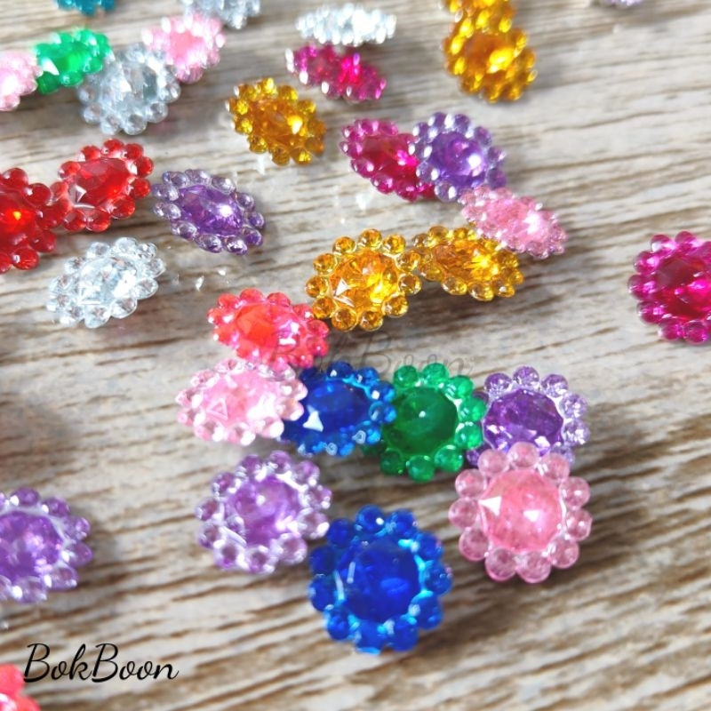 พลอยล้อม ตกแต่ง 50ชิ้น/100ชิ้น