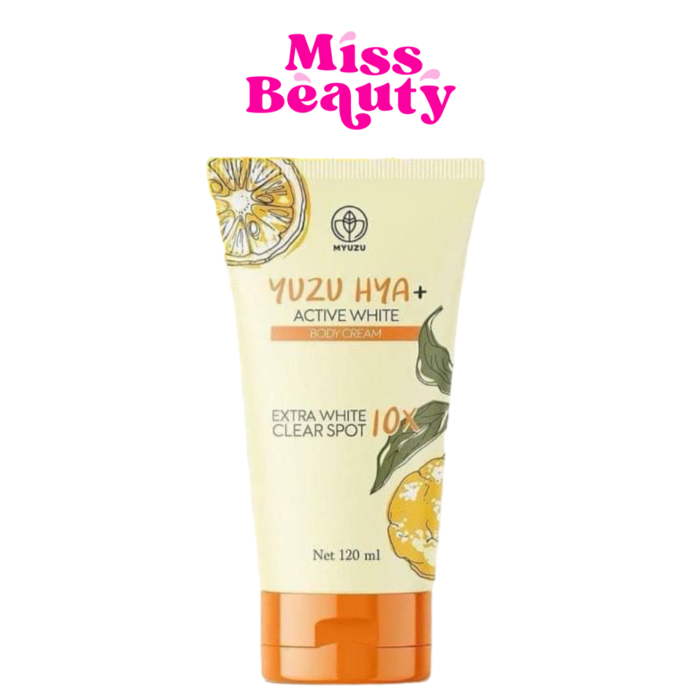 (liveลด50%) (หลอด) ครีมเจลมิวซุ Yuzu HYA active white body cream ยูซุ ไฮยา แอคทีฟ ไวท์ บอดี้ครีม หัวเชื้อญี่ปุ่น 120 ml.