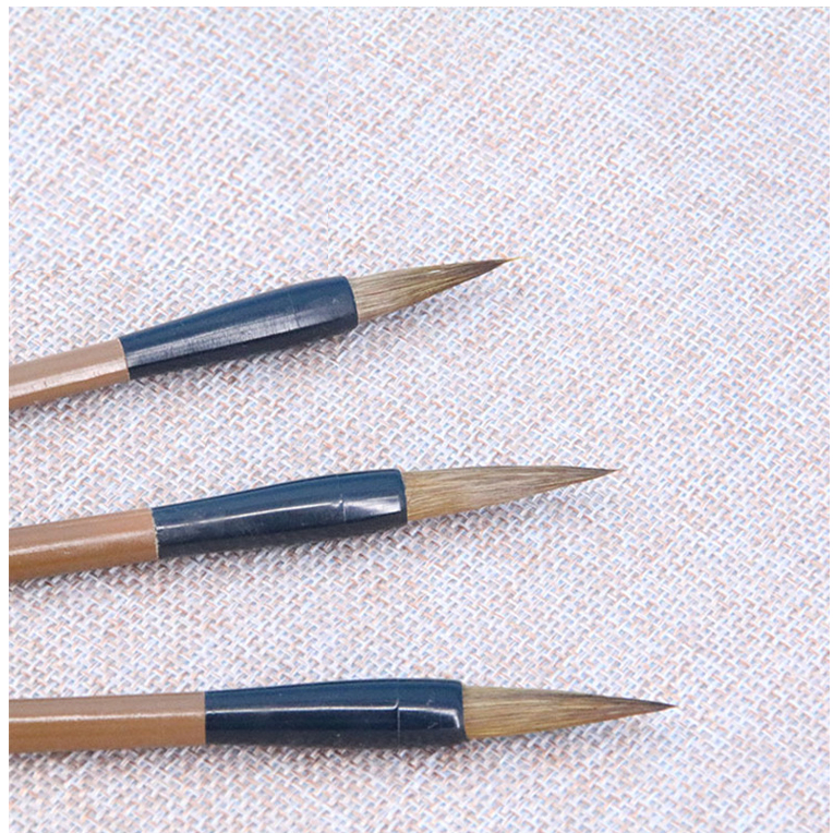 พู่กันจีน เหมาปี่ ด้ามไม้ไผ่ เหมาะสำหรับผู้เริ่มต้น/แพะ มี 3 ขนาด (พร้อมจัดส่งจาก กทม.)细杆毛笔 - รูปที่ 2