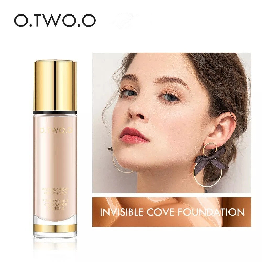 ลดราคา O.TWO.O Invisible Foundation รองพื้นมอยเจอร์ไรเซอร์ 8 เฉดสี ผิวชุ่มชื้น เรียบเนียน