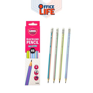 Master Art ดินสอ ดินสอไม้ ดินสอดำ รุ่น Ribbon ความเข้ม HB (1…