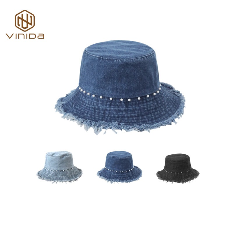 หมวกบักเก็ตยีนส์ แมทช์ได้ทุกลุค 363 ใส่กันแดดใส่เที่ยว สไตล์เกาหลี
