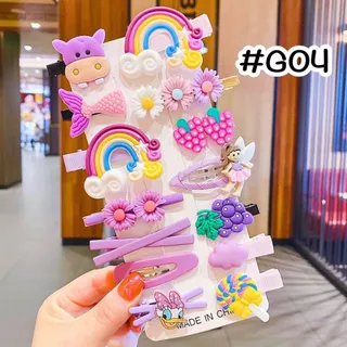YYDSI กิ๊บติดผม ชุดกิ๊บติดผม 14 ชิ้น เครื่องประดับผม สีสันสดใส ลายน่ารัก สำหรับเด็กหญิง พร้อมส่งจากไทย