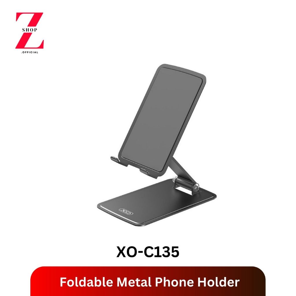XO-C135 Foldable Metal Phone Holder ที่วางโทรศัพท์ตั้งโต๊ะ พับเก็บได้ จัดเก็บง่าย