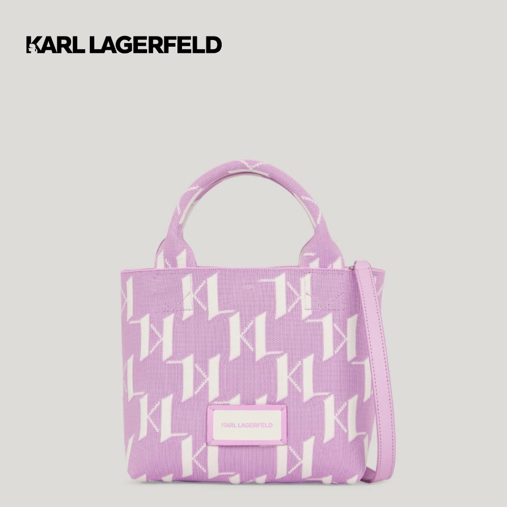 karl lagerfeld K/MONOGRAM KNIT SMALL TOTE BAG กระเป๋าถือ