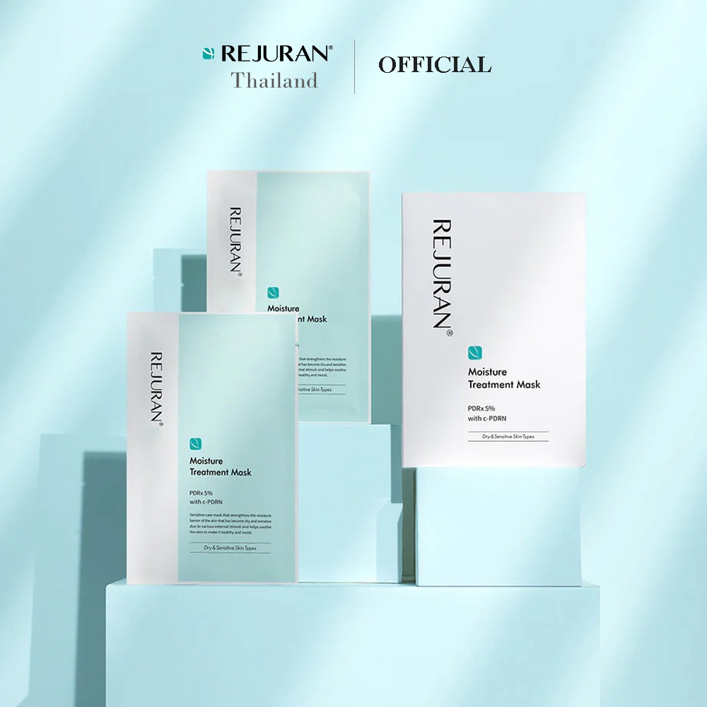 REJURAN MOISTURE TREATMENT MASK ( 5 แผ่น)   รีจูรัน  มอยส์เจอร์ ทรีทเมนท์ มาส์ก