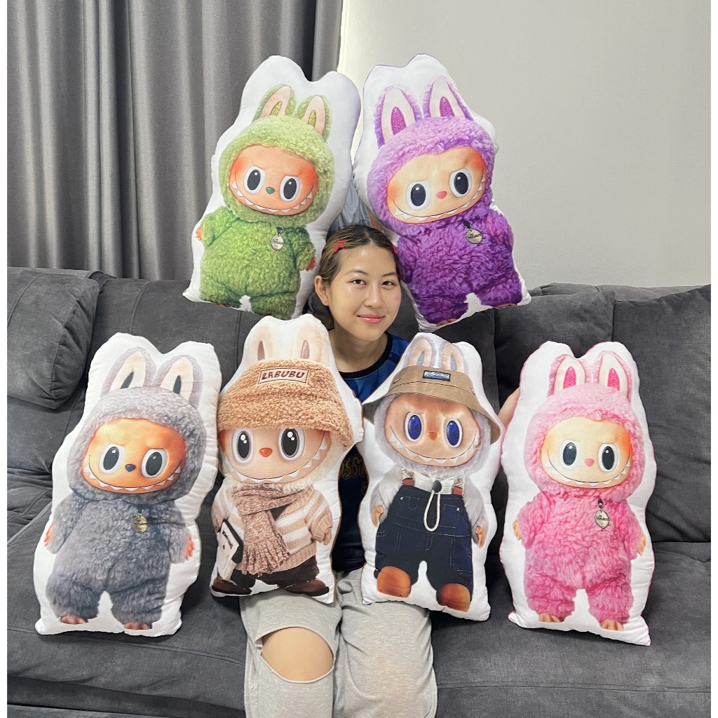 หมอนลาบูบู้ มาการอง ขนาด60cm. พร้อมส่งจากไทย