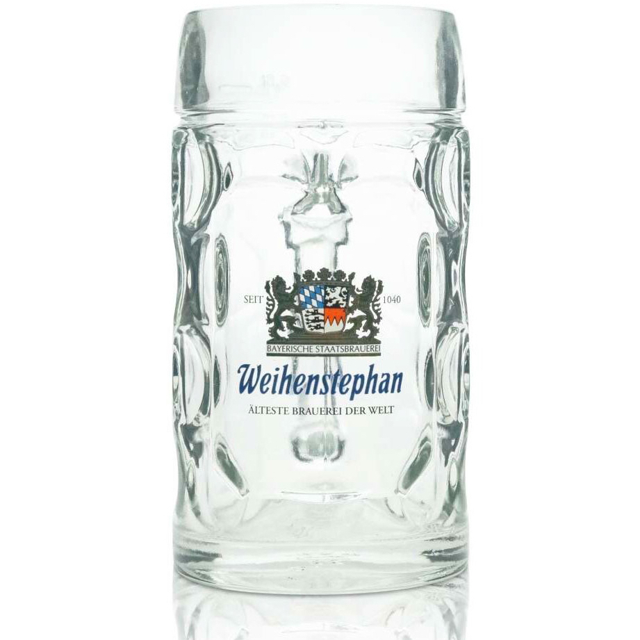 แก้วเบียร์เยอรมัน Weihenstephaner ไวเฮนสตาฟฟาเนอร์ 0.5 ลิตร แก้ว Mug มาตราฐานของแบรนด์สำหรับ Lager