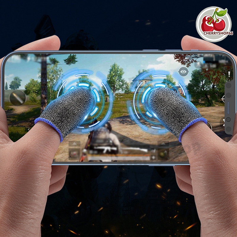 ถุงนิ้วมือระบายอากาศเล่นเกม (แพ็ค 1 คู่) ถุงมือเล่นเกม ความไวสูง ทัชลื่น แม่นยำ กันลื่นและป้องกันเหงื่อ 3 สี