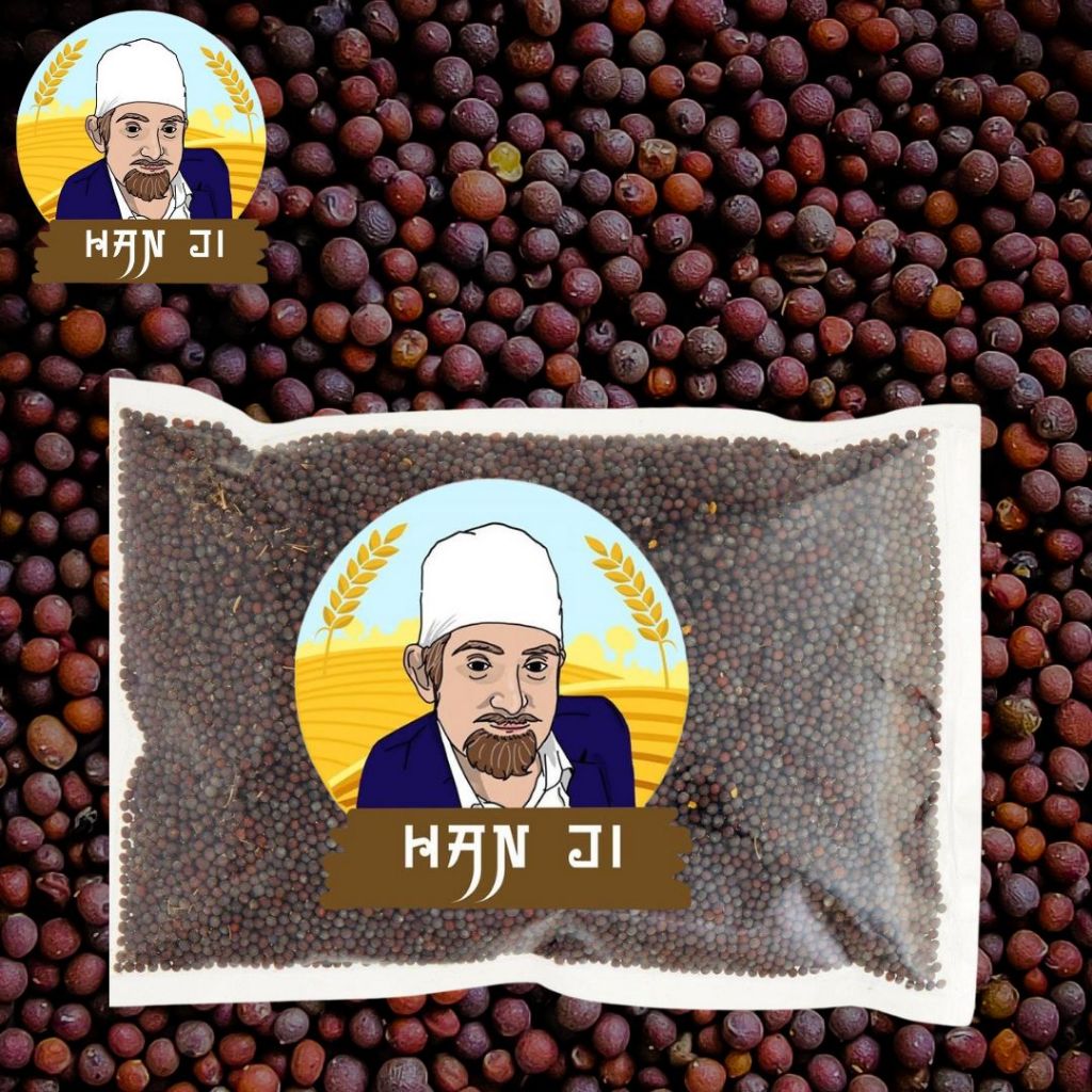 Hanji Red Mustard Seed (Rai) เมล็ดมัสตาร์ด 100กรัม 500กรัม